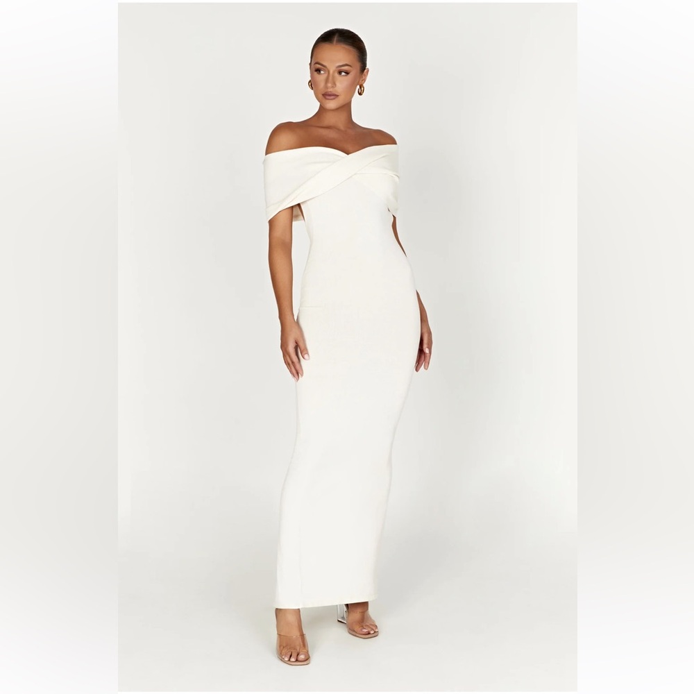 Meshki Terese Off-Shoulder White Dress